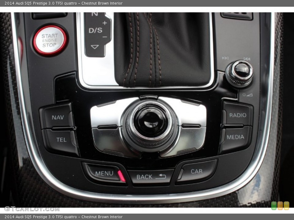 Chestnut Brown Interior Controls for the 2014 Audi SQ5 Prestige 3.0 TFSI quattro #85441398
