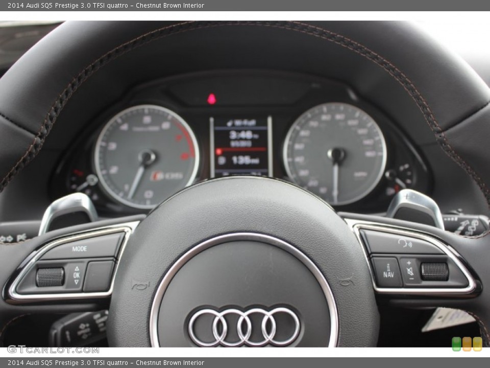 Chestnut Brown Interior Controls for the 2014 Audi SQ5 Prestige 3.0 TFSI quattro #85441422