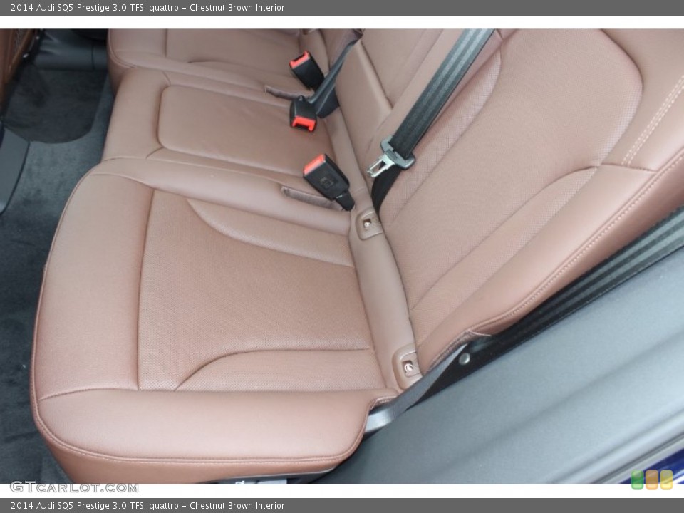 Chestnut Brown Interior Rear Seat for the 2014 Audi SQ5 Prestige 3.0 TFSI quattro #85441491