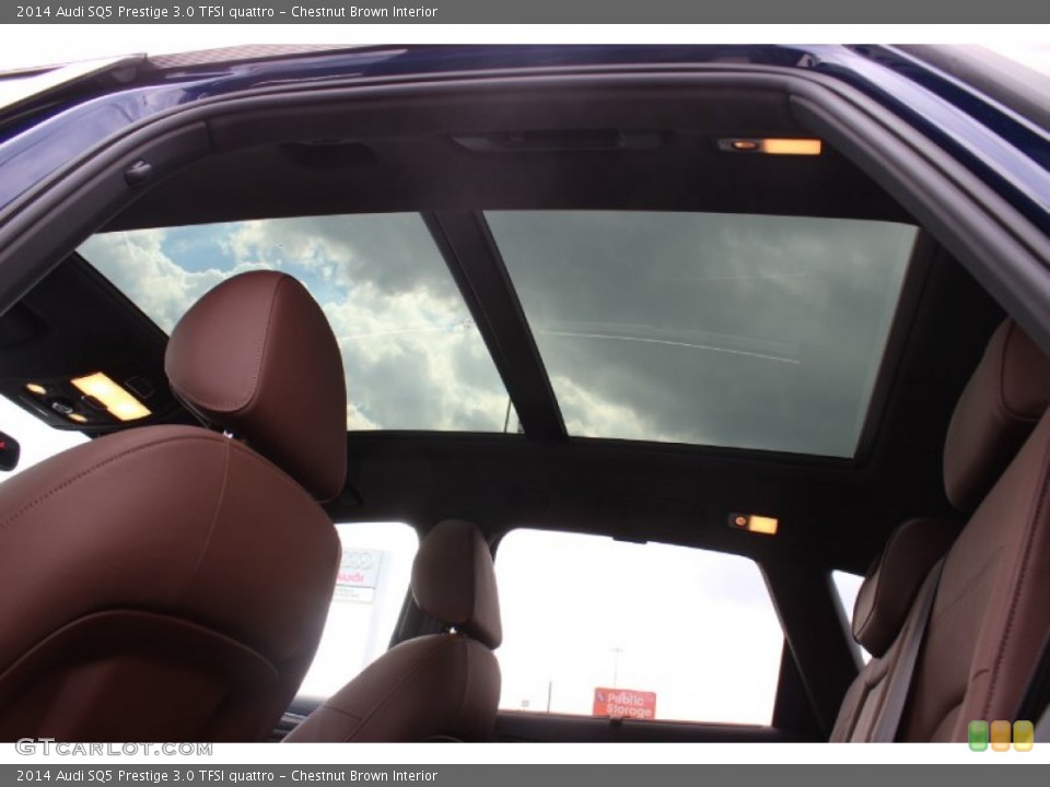 Chestnut Brown Interior Sunroof for the 2014 Audi SQ5 Prestige 3.0 TFSI quattro #85441512