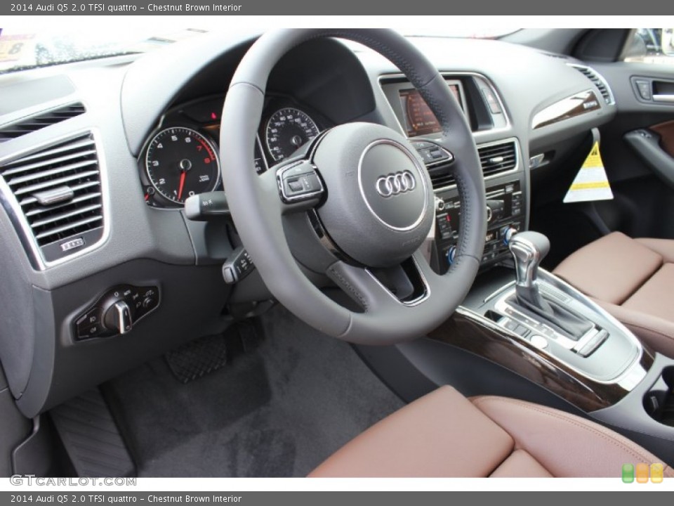 Chestnut Brown Interior Photo for the 2014 Audi Q5 2.0 TFSI quattro #85442013