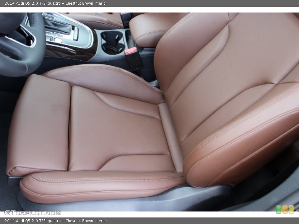 Chestnut Brown Interior Front Seat for the 2014 Audi Q5 2.0 TFSI quattro #85442034