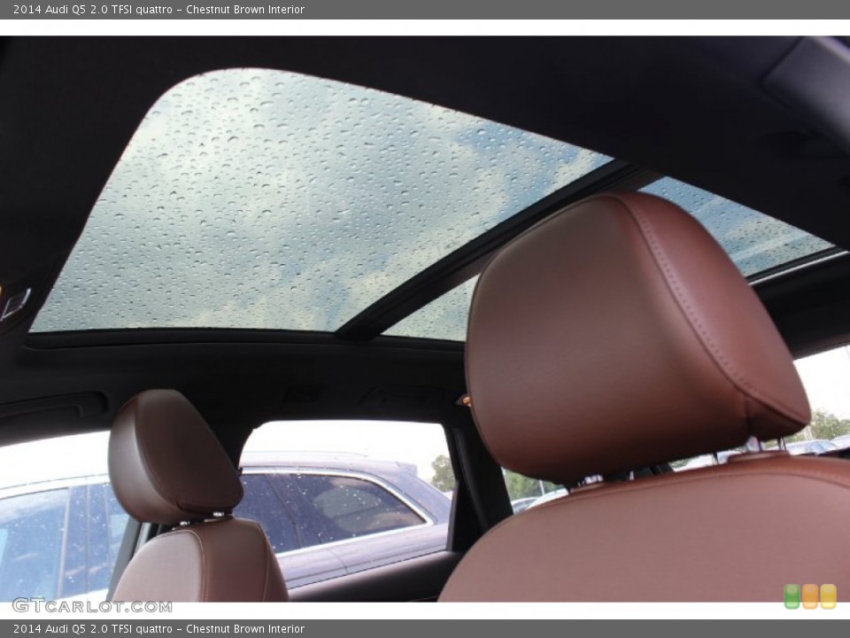 Chestnut Brown Interior Sunroof for the 2014 Audi Q5 2.0 TFSI quattro #85442373