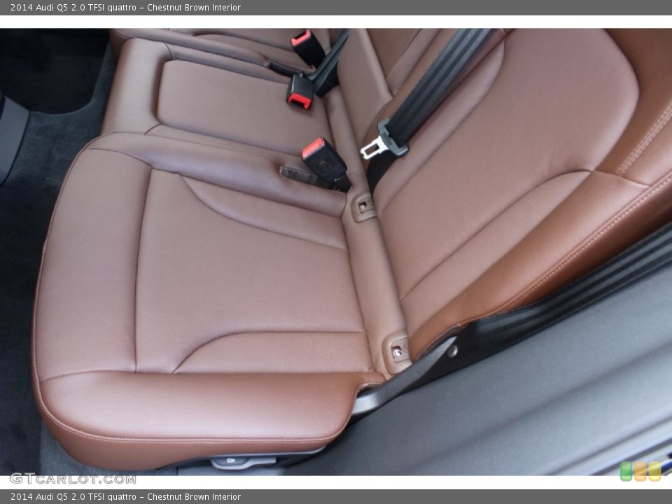 Chestnut Brown Interior Rear Seat for the 2014 Audi Q5 2.0 TFSI quattro #85442442