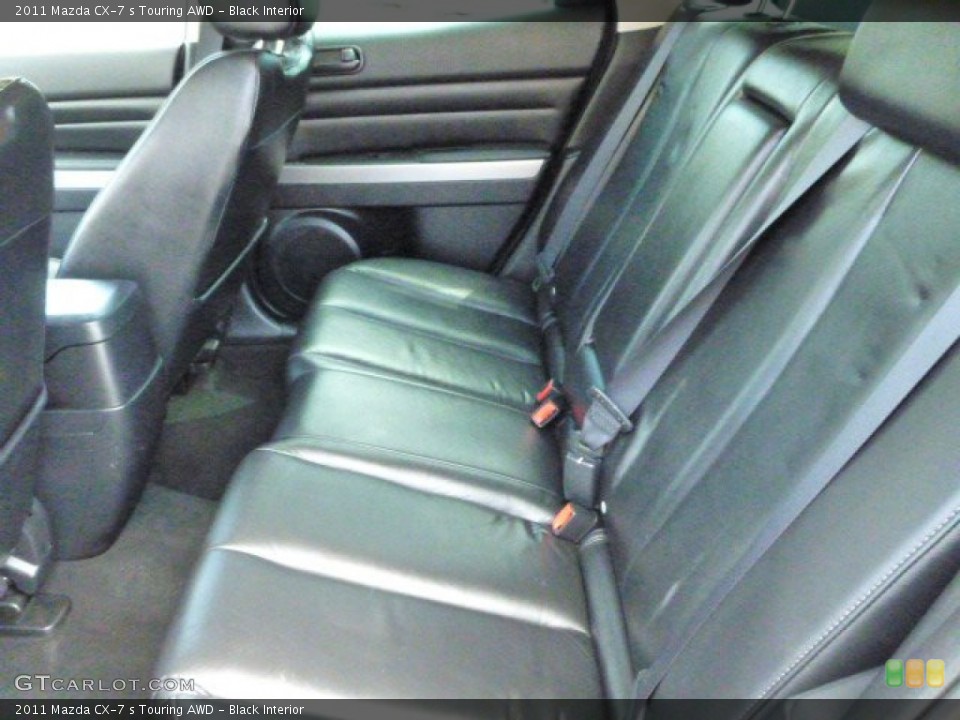 Black Interior Rear Seat for the 2011 Mazda CX-7 s Touring AWD #85444440