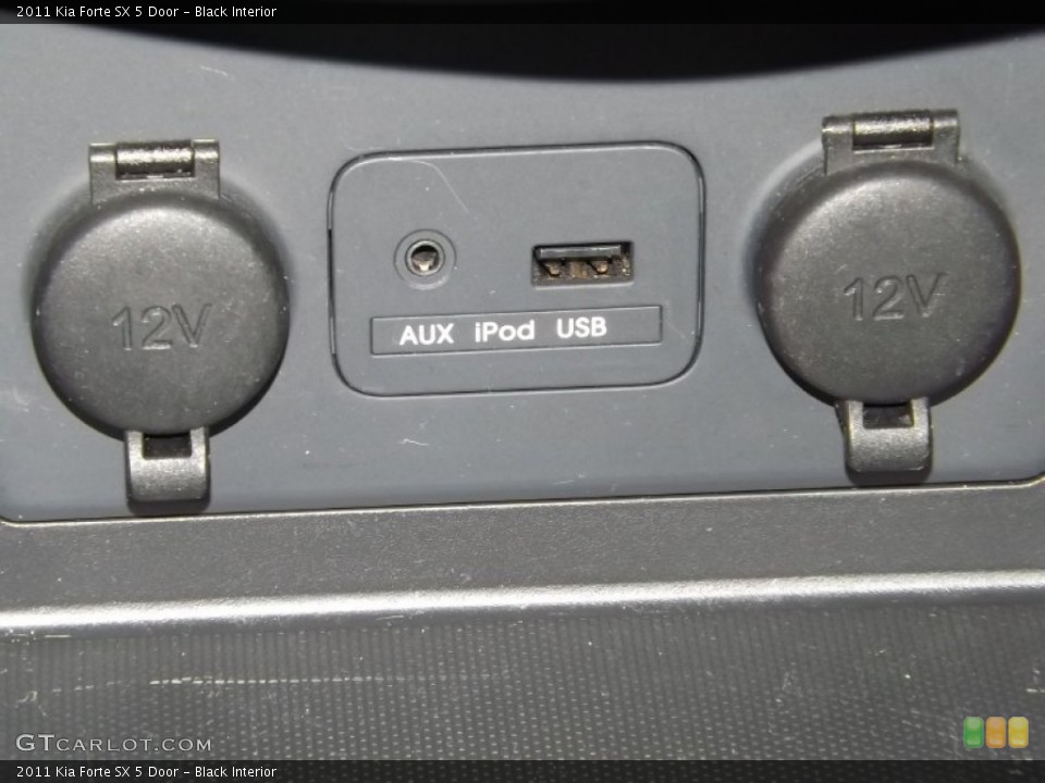 Black Interior Controls for the 2011 Kia Forte SX 5 Door #85444665