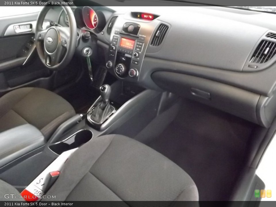 Black Interior Dashboard for the 2011 Kia Forte SX 5 Door #85444944