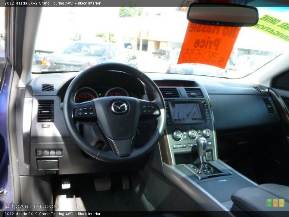 Black Interior Dashboard for the 2012 Mazda CX-9 Grand Touring AWD #85445973