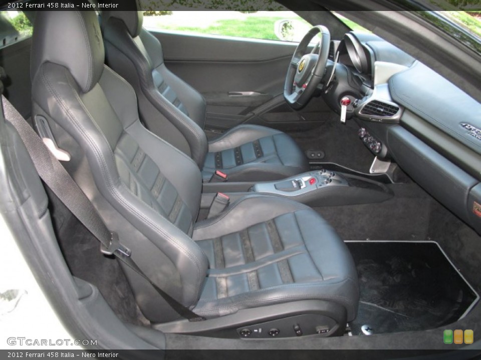 Nero Interior Front Seat for the 2012 Ferrari 458 Italia #85446531