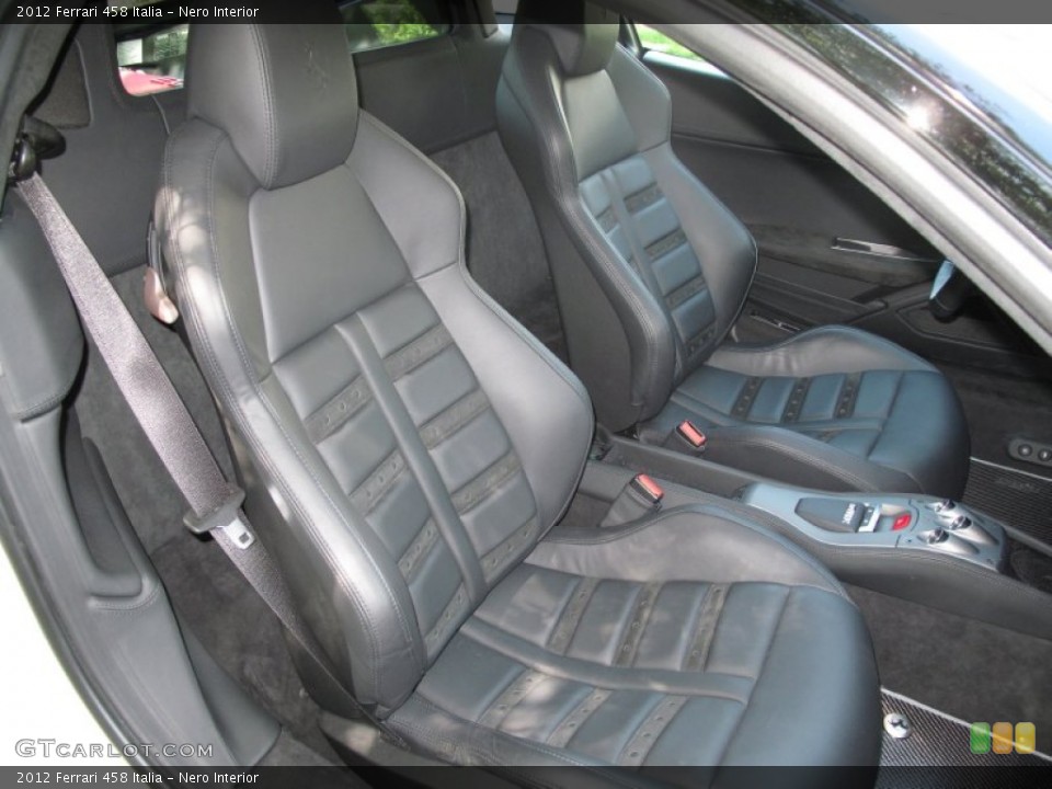 Nero Interior Front Seat for the 2012 Ferrari 458 Italia #85446630