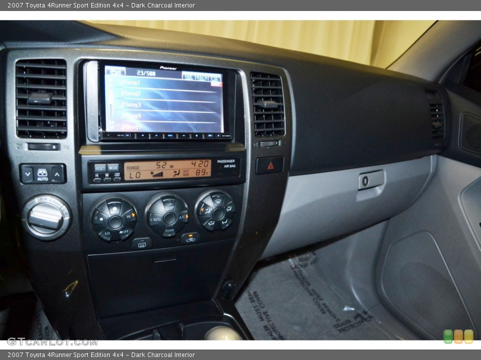Dark Charcoal Interior Controls for the 2007 Toyota 4Runner Sport Edition 4x4 #85447758