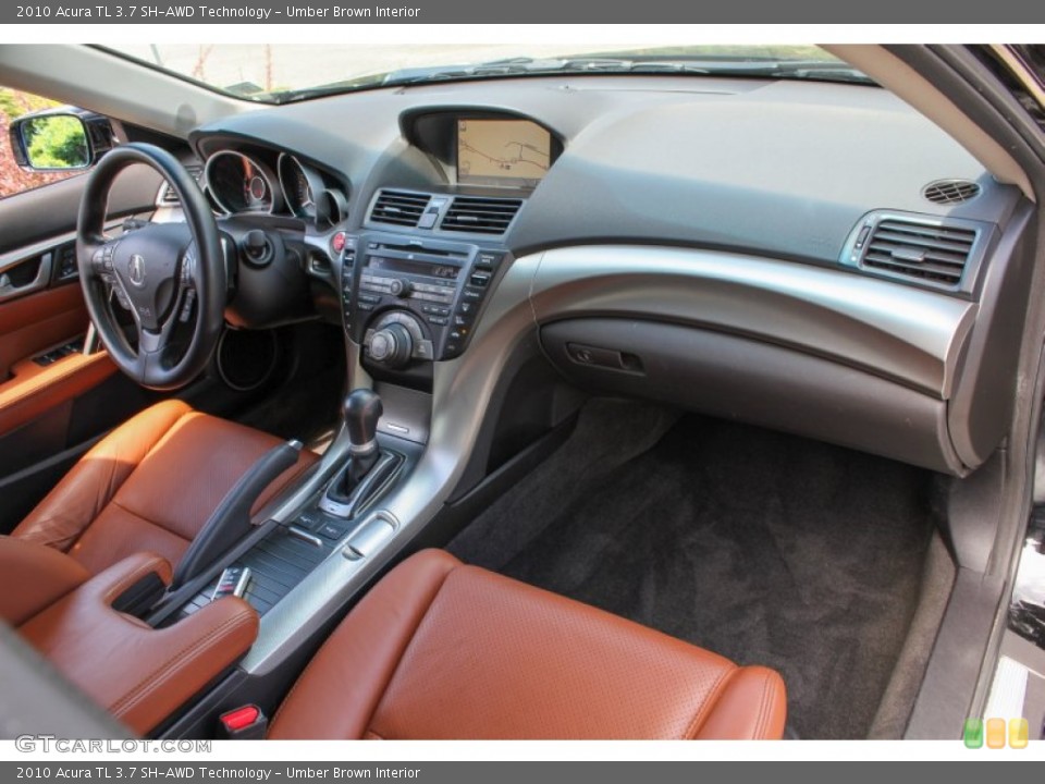Umber Brown Interior Dashboard for the 2010 Acura TL 3.7 SH-AWD Technology #85456317