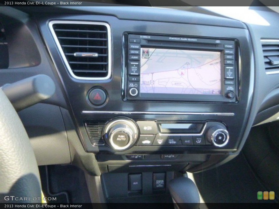 Black Interior Controls for the 2013 Honda Civic EX-L Coupe #85457214