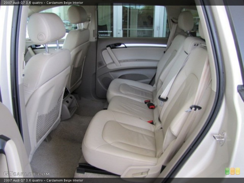 Cardamom Beige Interior Rear Seat for the 2007 Audi Q7 3.6 quattro #85460052