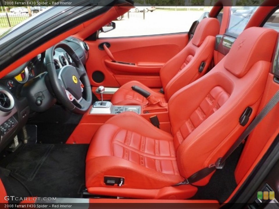 Red Interior Front Seat for the 2008 Ferrari F430 Spider #85462930