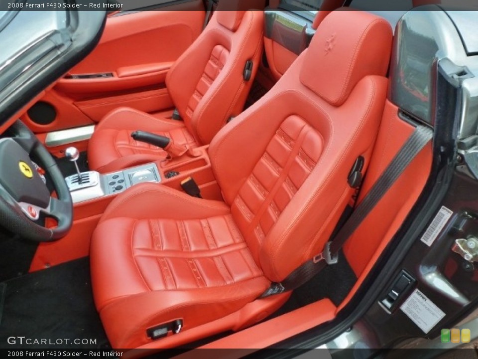 Red Interior Front Seat for the 2008 Ferrari F430 Spider #85462944