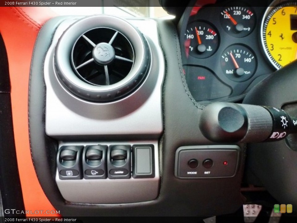 Red Interior Controls for the 2008 Ferrari F430 Spider #85462969
