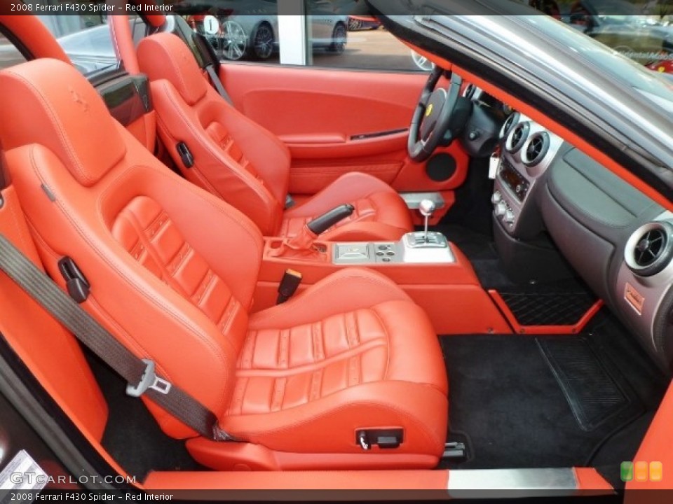 Red Interior Front Seat for the 2008 Ferrari F430 Spider #85463040