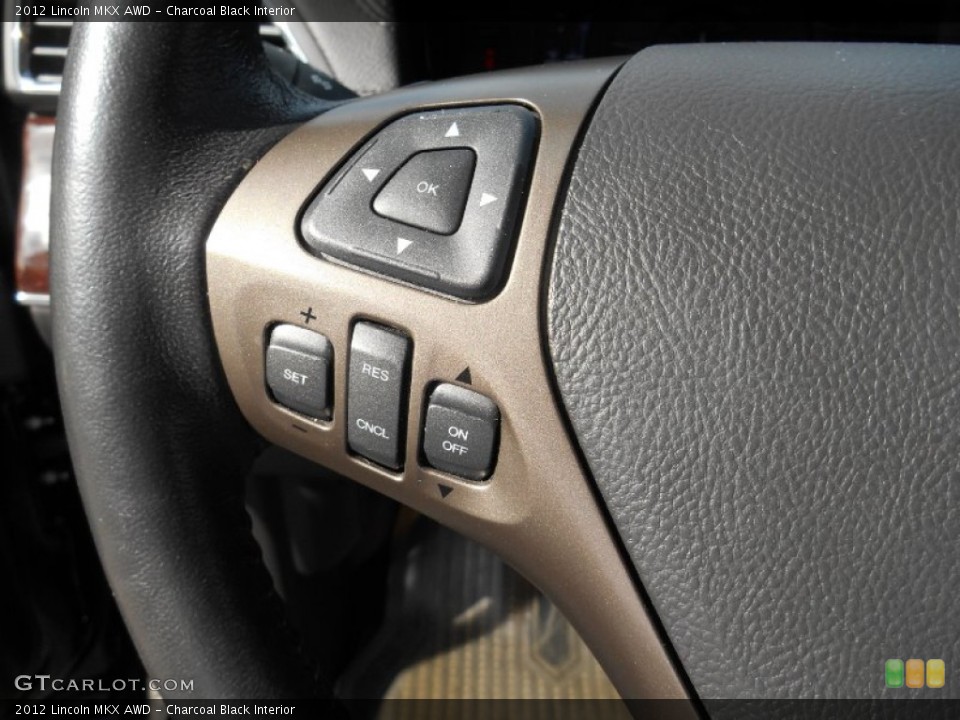 Charcoal Black Interior Controls for the 2012 Lincoln MKX AWD #85469327