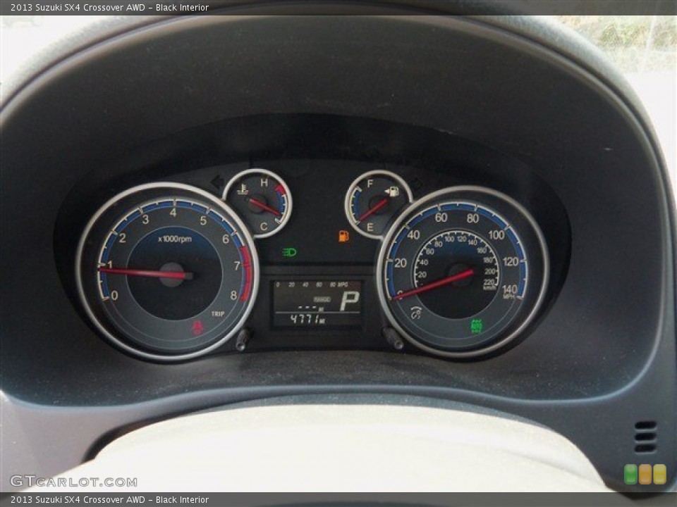 Black Interior Gauges for the 2013 Suzuki SX4 Crossover AWD #85469624