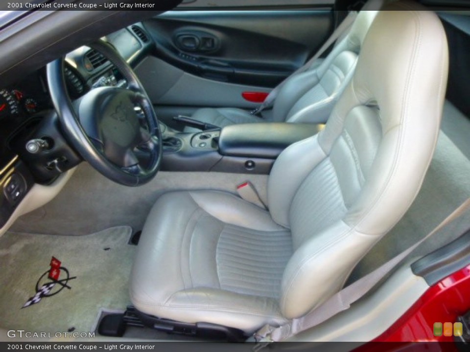 Light Gray Interior Front Seat for the 2001 Chevrolet Corvette Coupe #85473470