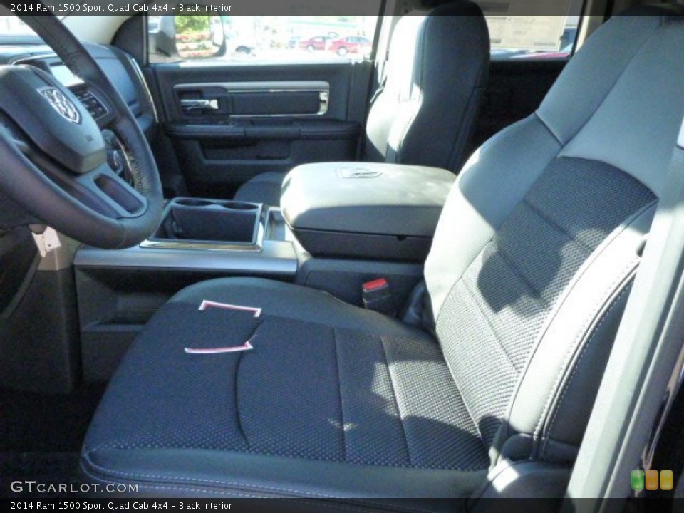 Black Interior Front Seat for the 2014 Ram 1500 Sport Quad Cab 4x4 #85478201