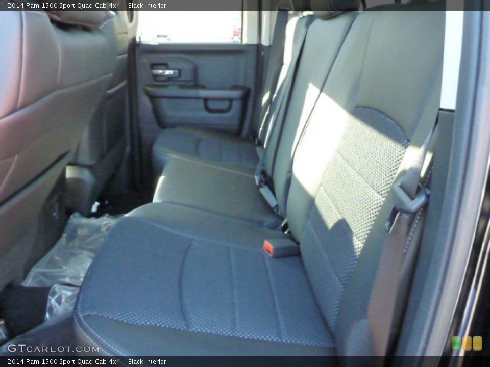 Black Interior Rear Seat for the 2014 Ram 1500 Sport Quad Cab 4x4 #85478225
