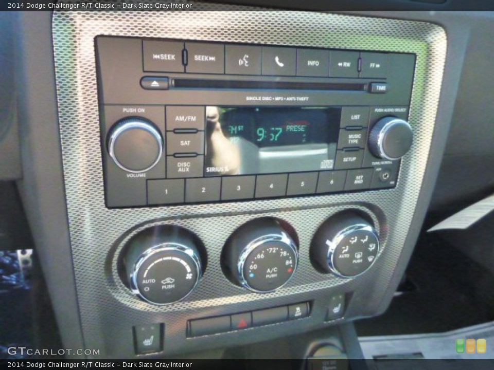 Dark Slate Gray Interior Controls for the 2014 Dodge Challenger R/T Classic #85478786