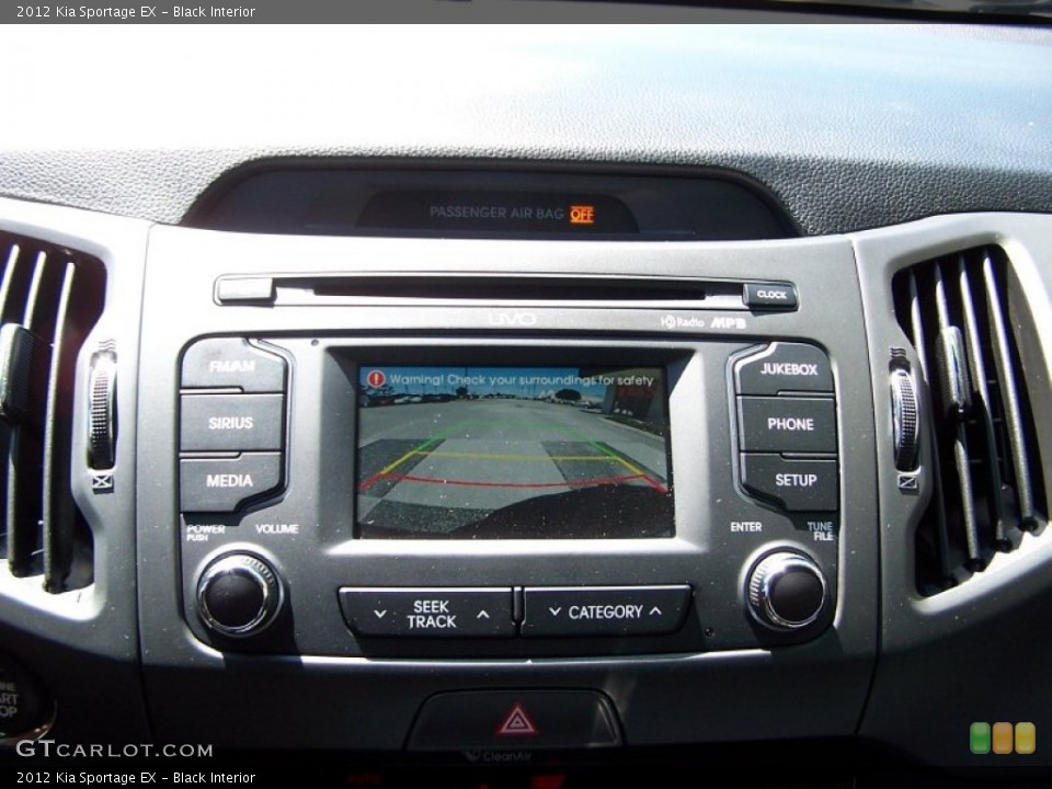 Black Interior Controls for the 2012 Kia Sportage EX #85480530
