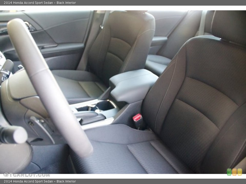 Black Interior Front Seat for the 2014 Honda Accord Sport Sedan #85483872