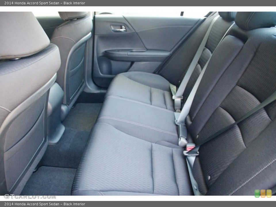 Black Interior Rear Seat for the 2014 Honda Accord Sport Sedan #85483886