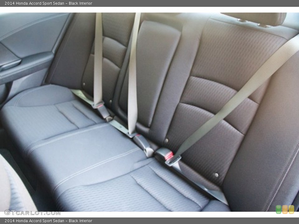 Black Interior Rear Seat for the 2014 Honda Accord Sport Sedan #85483943