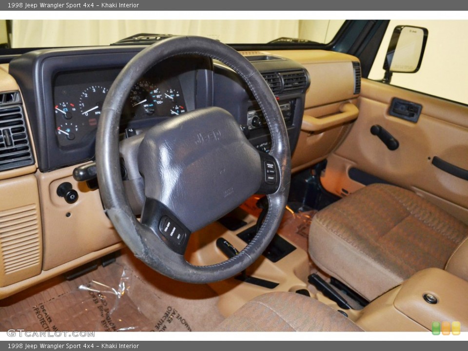 Khaki Interior Photo for the 1998 Jeep Wrangler Sport 4x4 #85487231