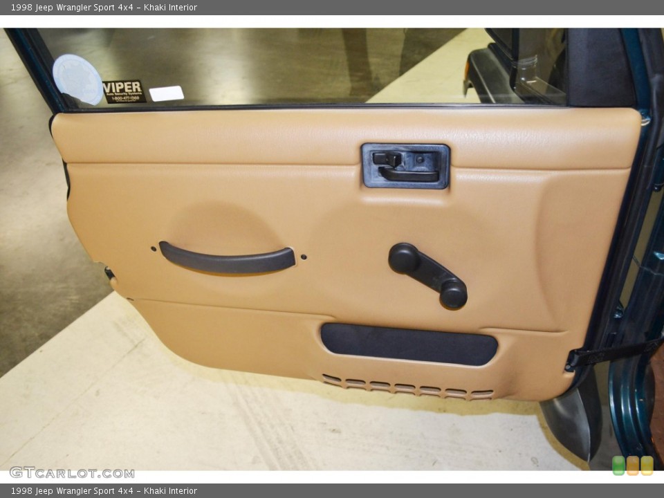 Khaki Interior Door Panel for the 1998 Jeep Wrangler Sport 4x4 #85487294