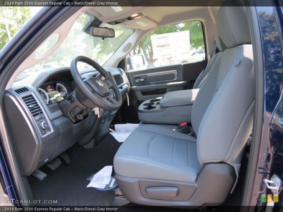 Black/Diesel Gray Interior Front Seat for the 2014 Ram 1500 Express Regular Cab #85489985