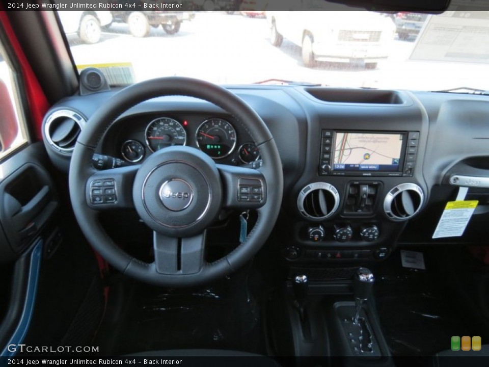 Black Interior Dashboard for the 2014 Jeep Wrangler Unlimited Rubicon 4x4 #85490060