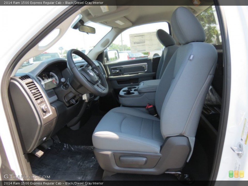 Black/Diesel Gray Interior Front Seat for the 2014 Ram 1500 Express Regular Cab #85490462