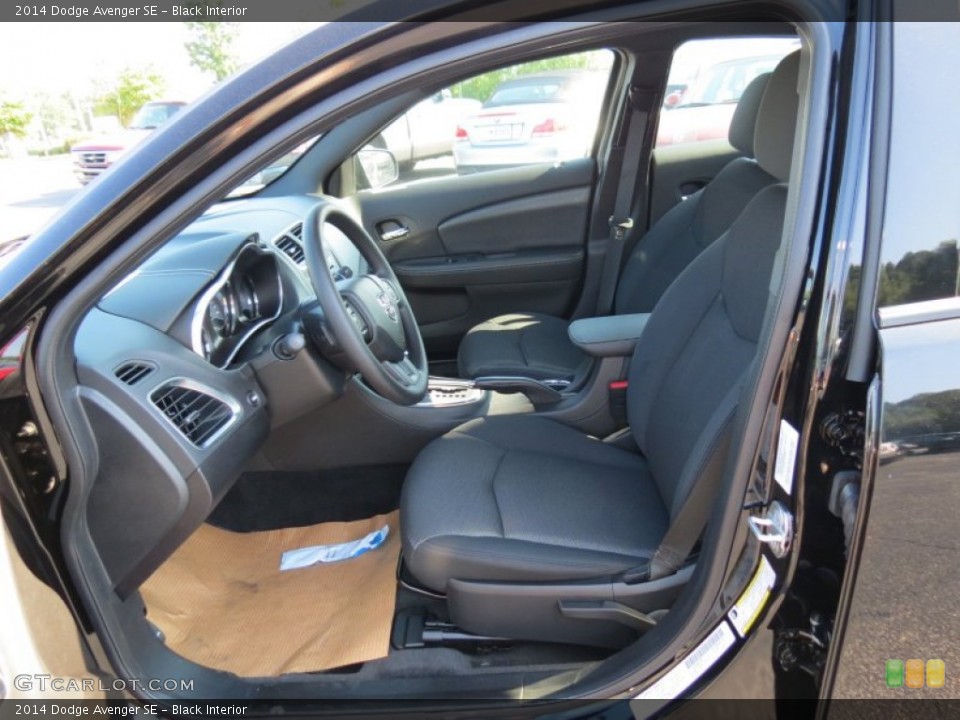 Black Interior Front Seat for the 2014 Dodge Avenger SE #85491374