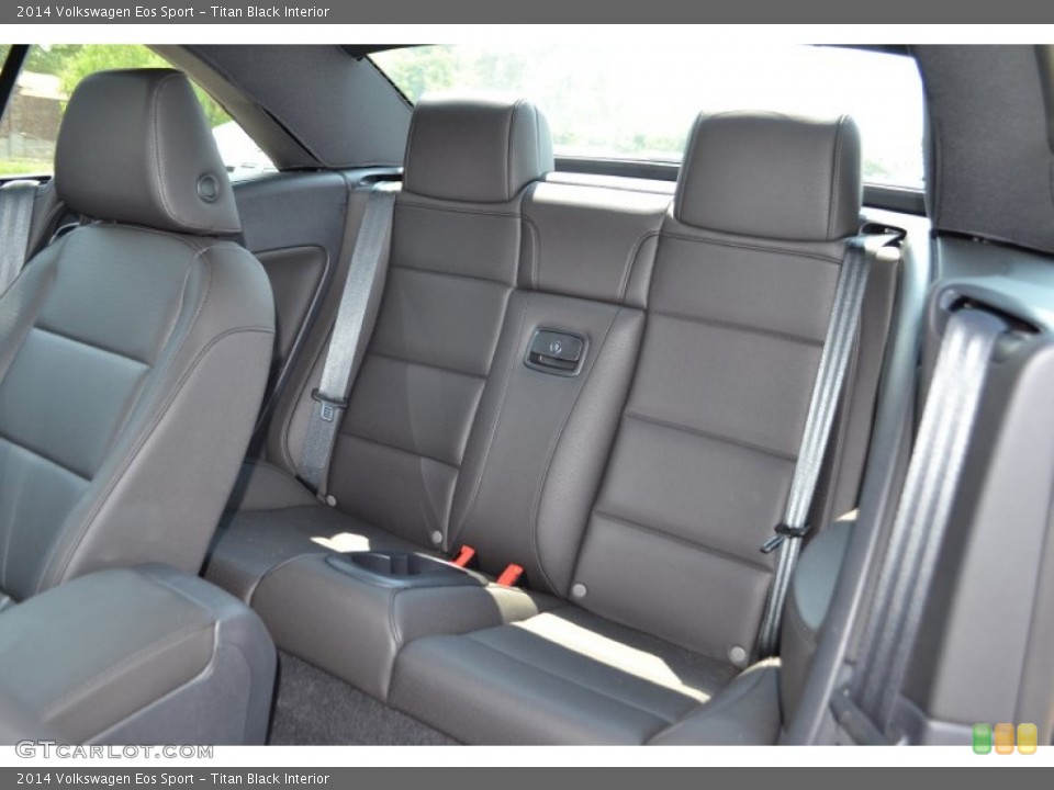 Titan Black Interior Rear Seat for the 2014 Volkswagen Eos Sport #85491935