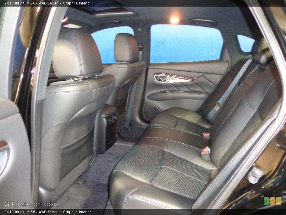 Graphite Interior Rear Seat for the 2013 Infiniti M 56x AWD Sedan #85492376