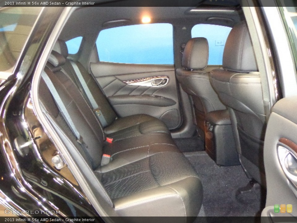 Graphite Interior Rear Seat for the 2013 Infiniti M 56x AWD Sedan #85492397