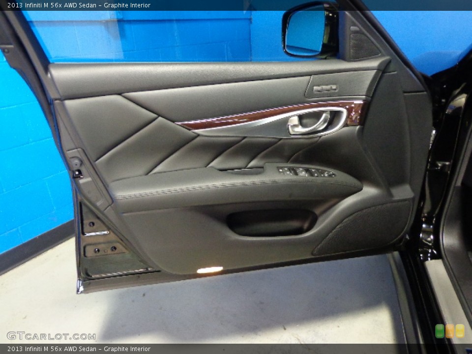 Graphite Interior Door Panel for the 2013 Infiniti M 56x AWD Sedan #85492505