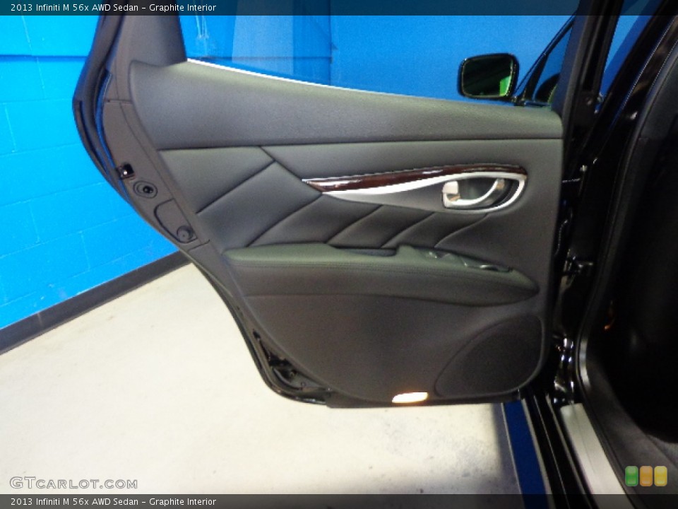 Graphite Interior Door Panel for the 2013 Infiniti M 56x AWD Sedan #85492523