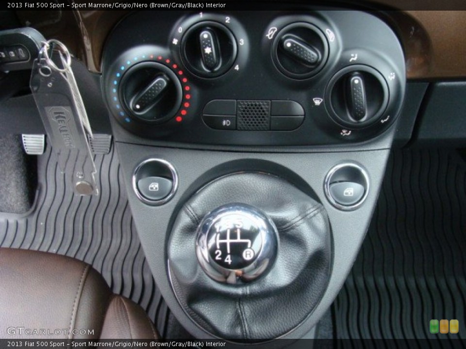 Sport Marrone/Grigio/Nero (Brown/Gray/Black) Interior Transmission for the 2013 Fiat 500 Sport #85500332