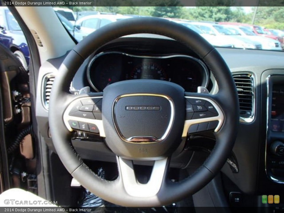 Black Interior Steering Wheel for the 2014 Dodge Durango Limited AWD #85501631