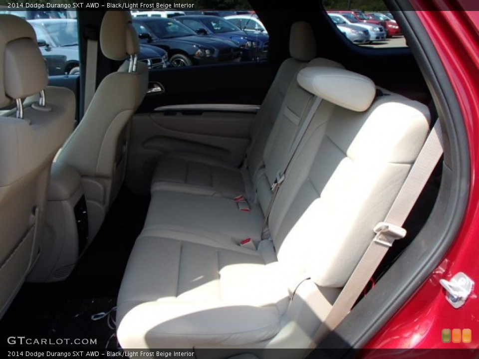 Black/Light Frost Beige Interior Rear Seat for the 2014 Dodge Durango SXT AWD #85501913