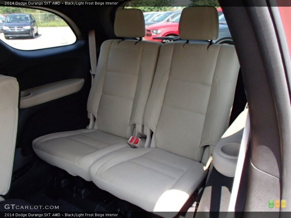 Black/Light Frost Beige Interior Rear Seat for the 2014 Dodge Durango SXT AWD #85501931