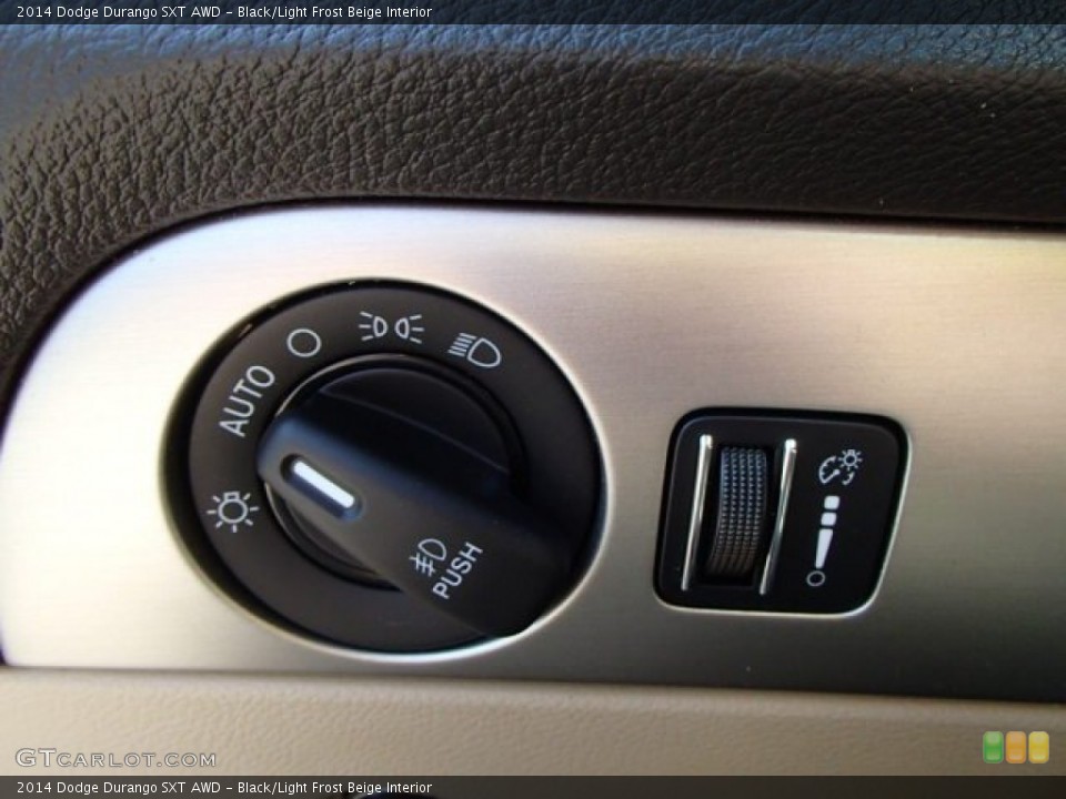 Black/Light Frost Beige Interior Controls for the 2014 Dodge Durango SXT AWD #85502089