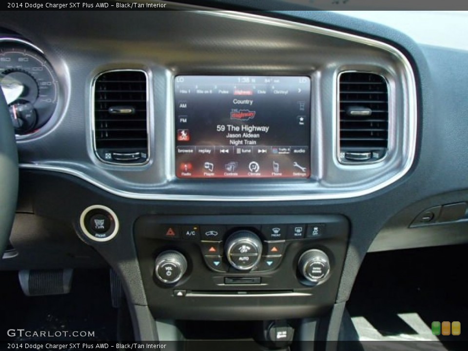 Black/Tan Interior Controls for the 2014 Dodge Charger SXT Plus AWD #85503861
