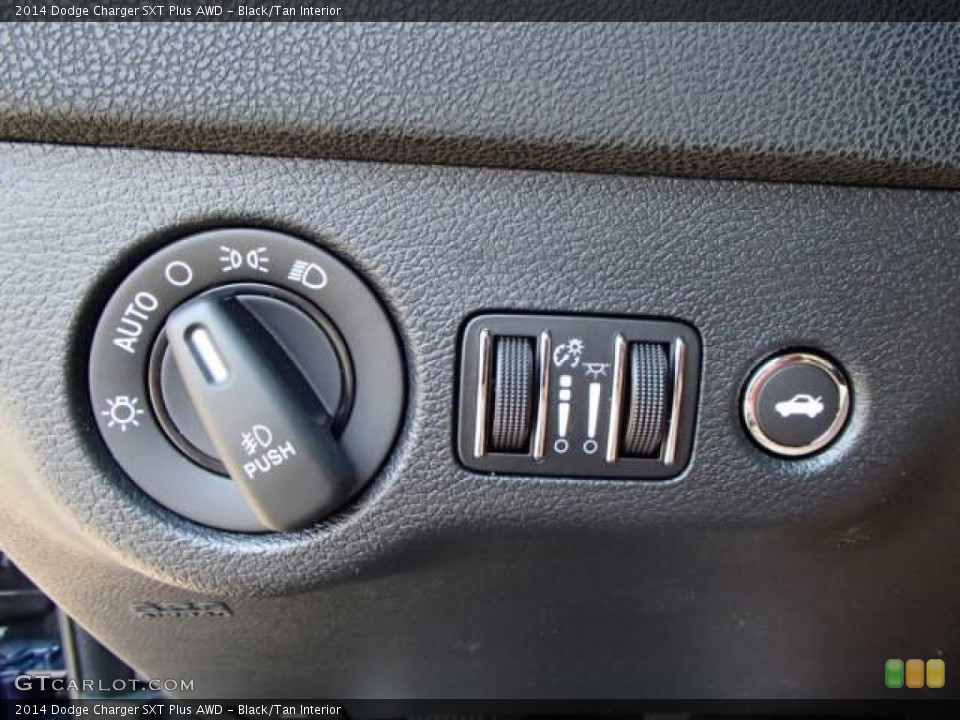 Black/Tan Interior Controls for the 2014 Dodge Charger SXT Plus AWD #85503929